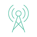 telecom tower icon green transparent