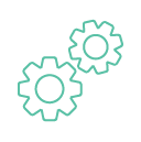 gears maintenance icon green transparent