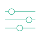 configure slider icon green transparent