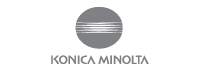konica minolta logo grey transparent