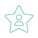 preferred provider person star icon green transparent