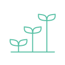 growth icon green transparent