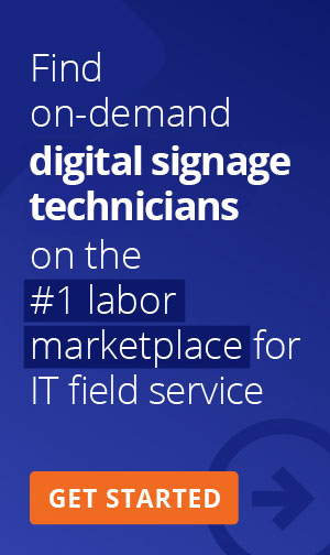 Find digital signage techs